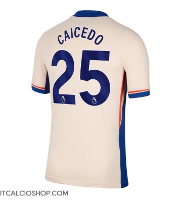 Chelsea Moises Caicedo #25 Seconda Maglia 2024-25 Manica Corta